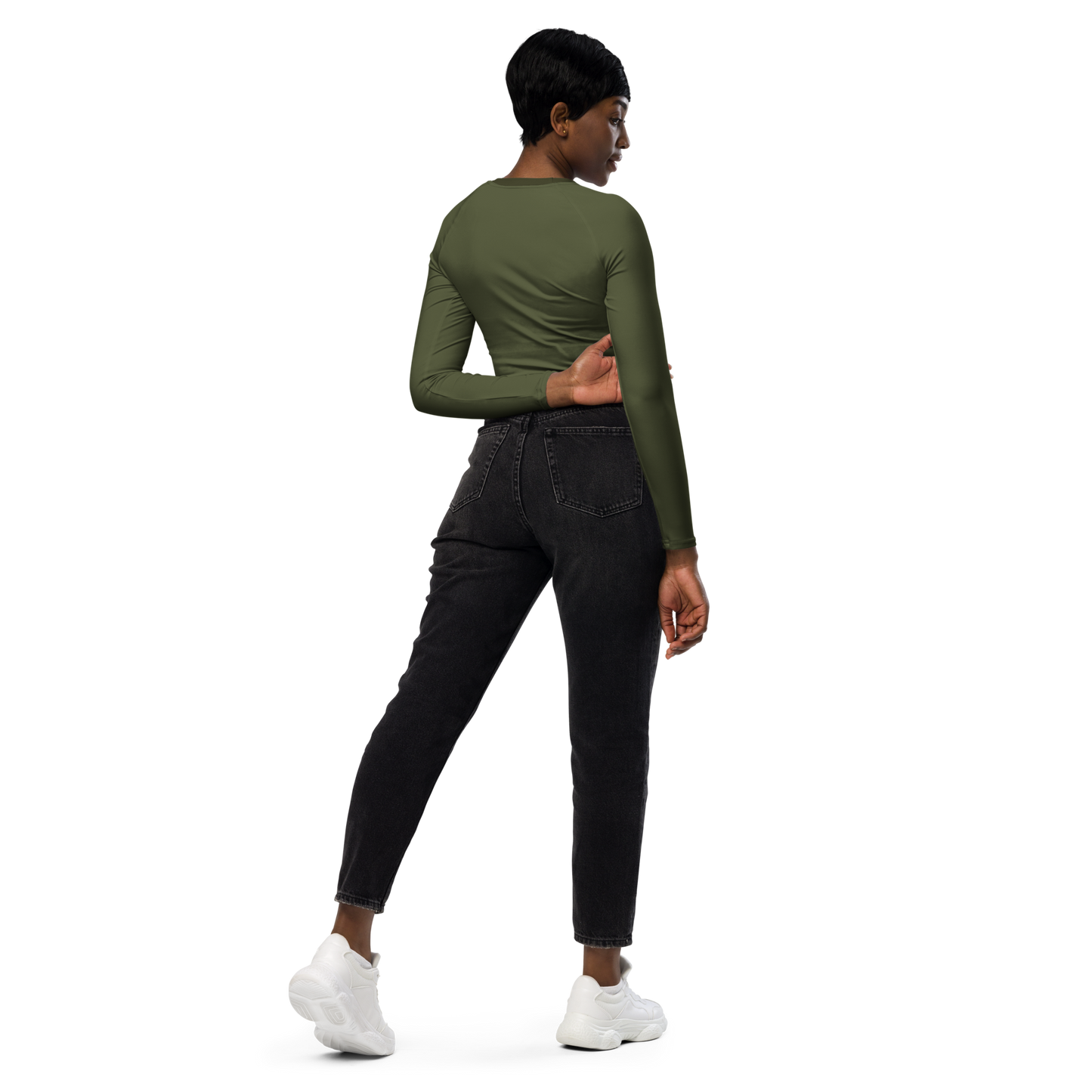 Long-sleeve Crop Top