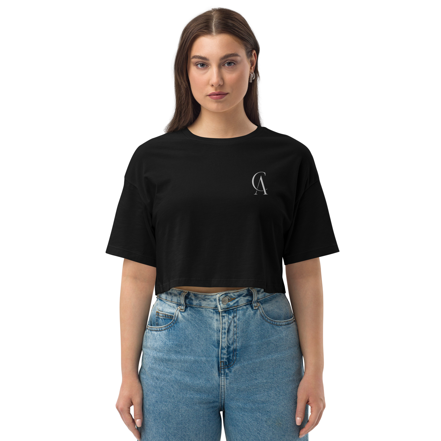 Capeles Agency Loose Drop Shoulder Crop Top