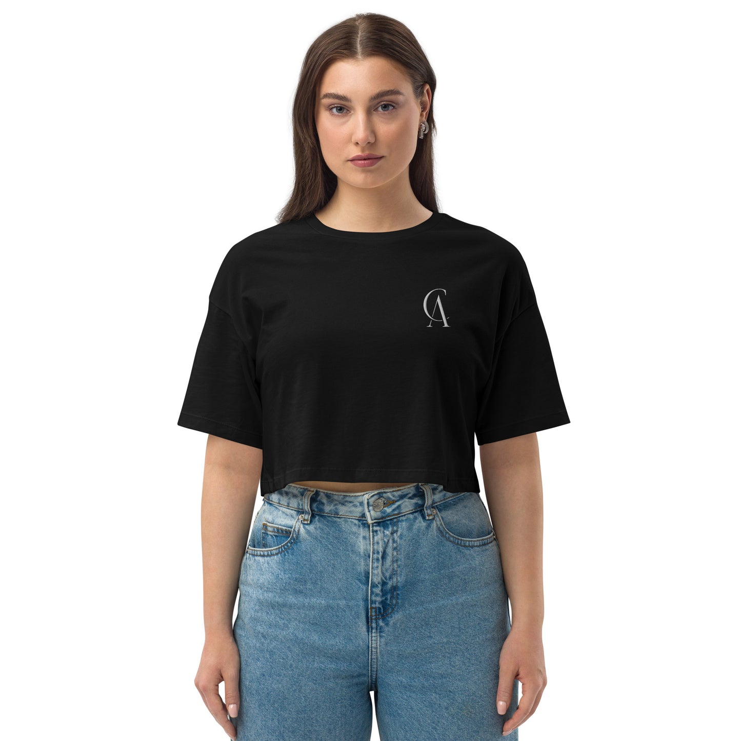 Capeles Agency Loose Drop Shoulder Crop Top